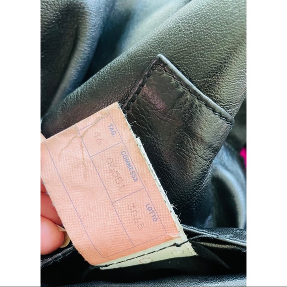 DOLCE & GABBANA Leather Silk Lined Jacket Coat Size 46 - Picture 14 of 17